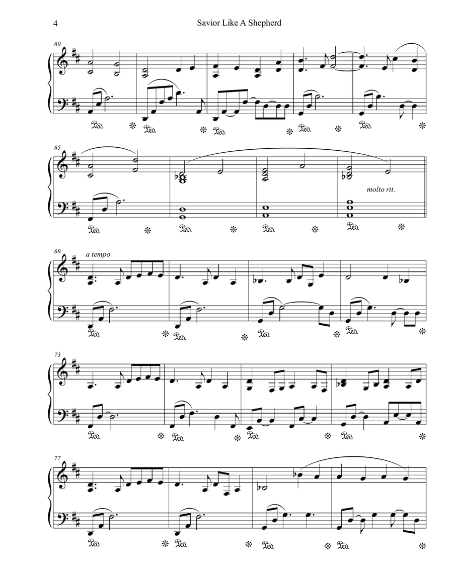 Savior Like a Shepherd Lead Us Piano Solo scores gallery preview page 4
