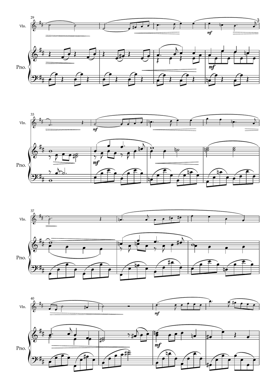 Peace. for Violin and Piano Violin Solo scores gallery preview page 4
