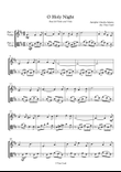 O Holy Night. Duet for Violin and Viola mini preview