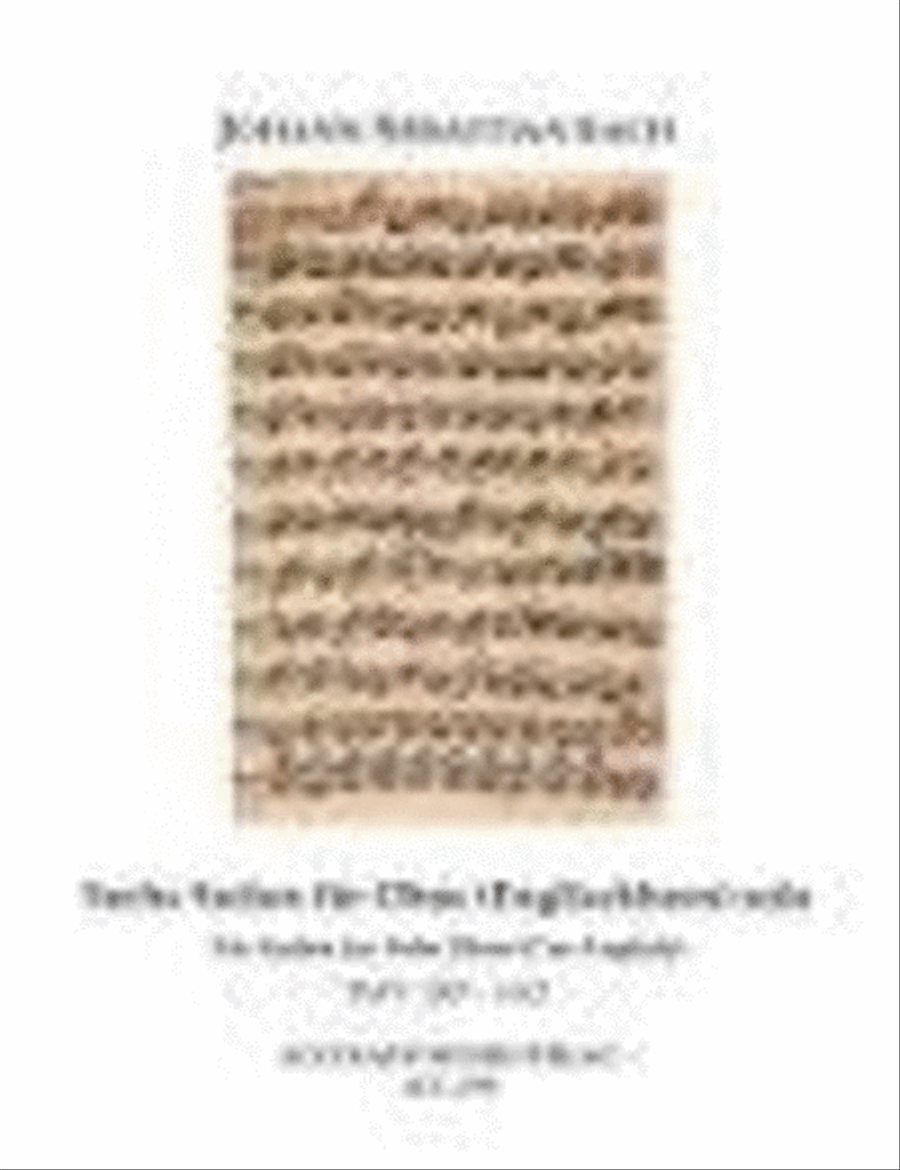 6 Suiten Für Oboe Solo BWV 1007-1012 Bassoon Solo scores gallery preview page 1