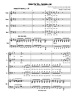 When the Roll Swings Low for Men's Quartet and Piano