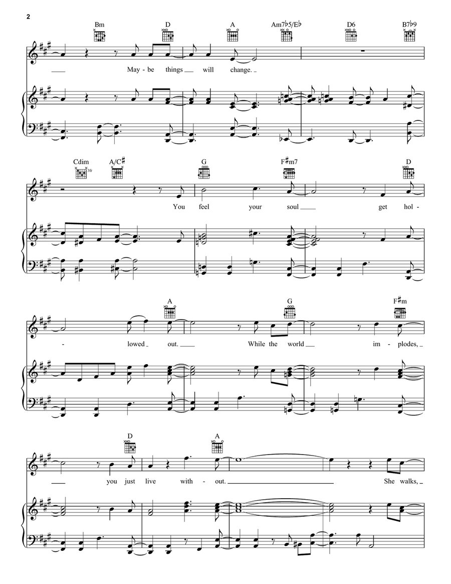 I'm Alive I'm Alive Piano, Vocal, Guitar scores gallery preview page 2