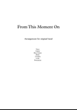 From This Moment On