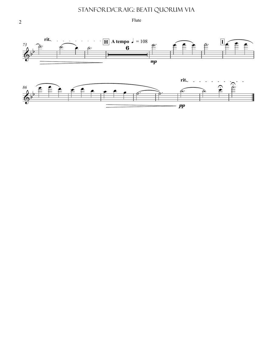 Stanford: Beati Quorum Via (from Three Latin Motets Opus 38) Woodwind Quintet scores gallery preview page 6