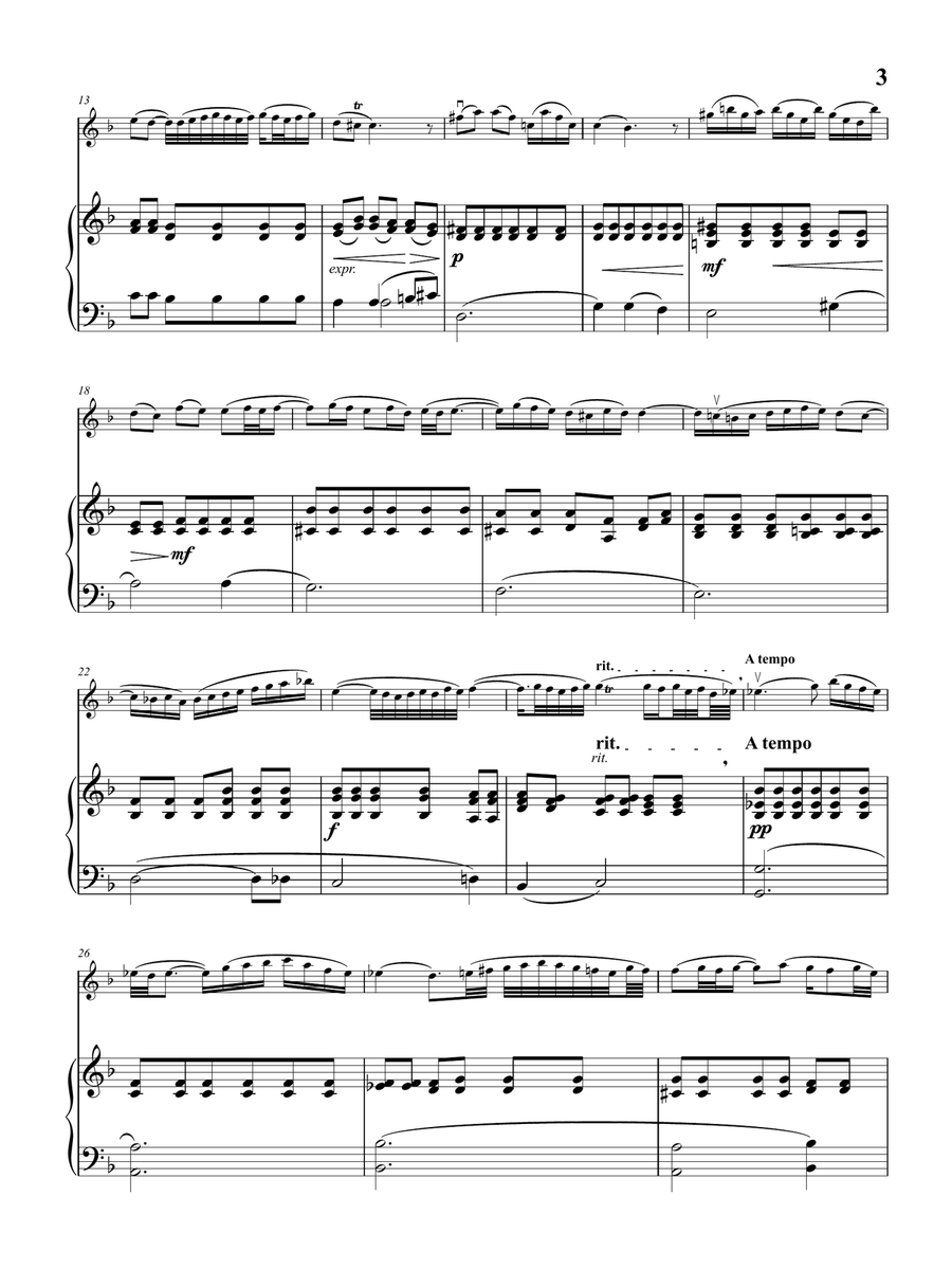 Adagio from Concerto in D minor, BWV 974 (Concerto d'après Marcello) for Violin and Piano Violin Solo scores gallery preview page 4