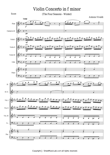 The Four Seasons - Winter 2nd Movement