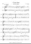 12 Easy Duets For Two Violins No. 2 mini preview