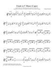 Etude in F Minor (Capo)