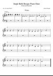 Jingle Bells Boogie Piano Duet For beginner and teacher. Short version.