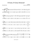 O Come, O Come, Emmanuel - Easy Violin/Cello Duet