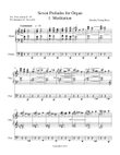 Seven Preludes for Organ, 1. Meditation