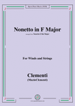Clementi-Nonetto in F Major,arranged from E flat Major,for Winds and Strings