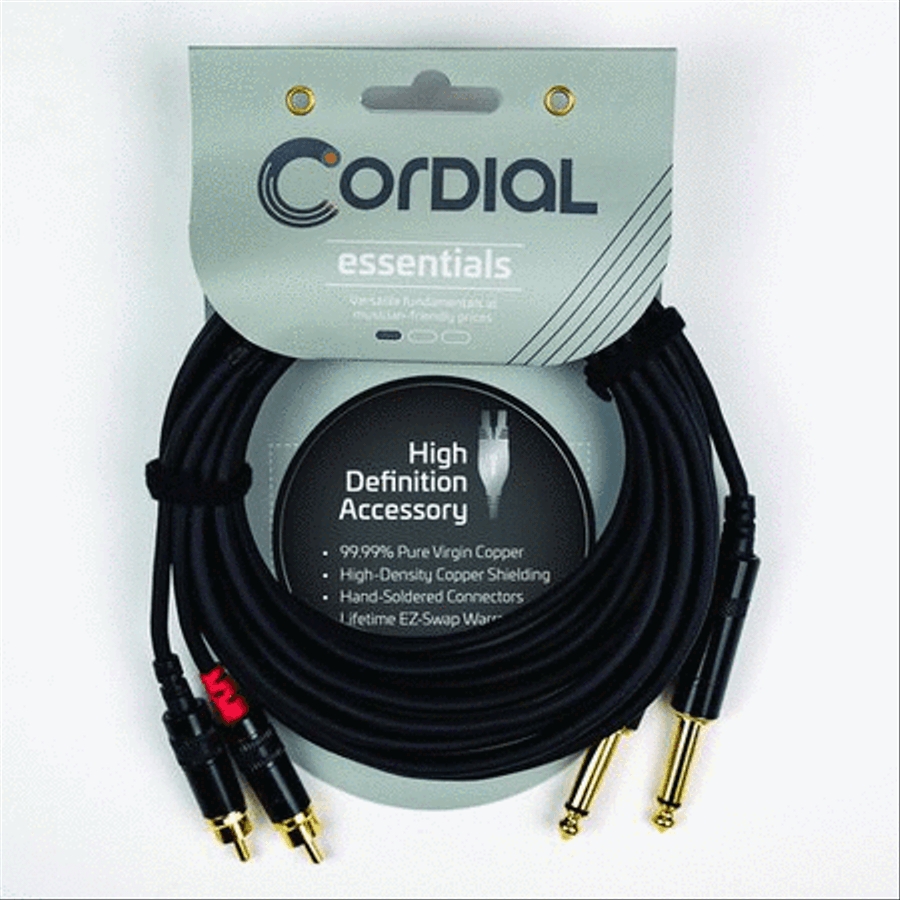 Unbalanced Twin Cable/Adapter (Black) Musical Instruments scores gallery preview page 2