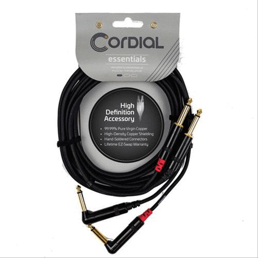 Unbalanced Twin Cable/Adapter (Black) Musical Instruments scores gallery preview page 2