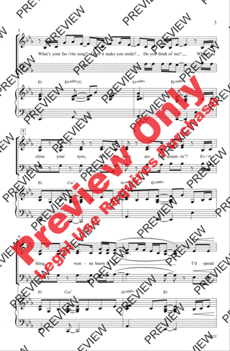 10,000 Hours 10,000 Hours 3-Part scores gallery preview page 3