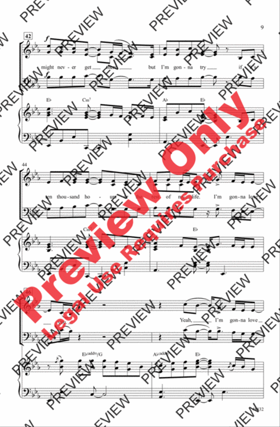 10,000 Hours 10,000 Hours 3-Part scores gallery preview page 9
