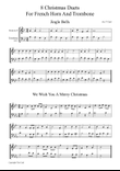 8 Christmas Duets For Horn in F and Trombone in C