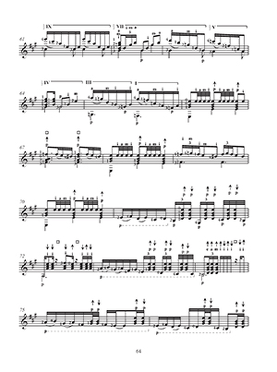 Guitarra Solista - 8 Concert Flamenco Compositions in Music Notation Acoustic Guitar scores gallery preview page 3