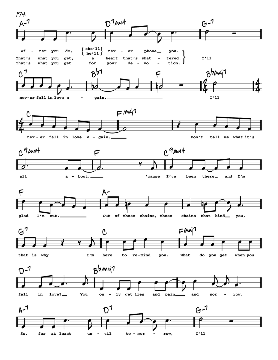I'll Never Fall In Love Again (High Voice) (from Promises, Promises) High Voice scores gallery preview page 2