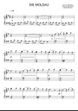 Smetana - Die Moldau (easy piano sheet)