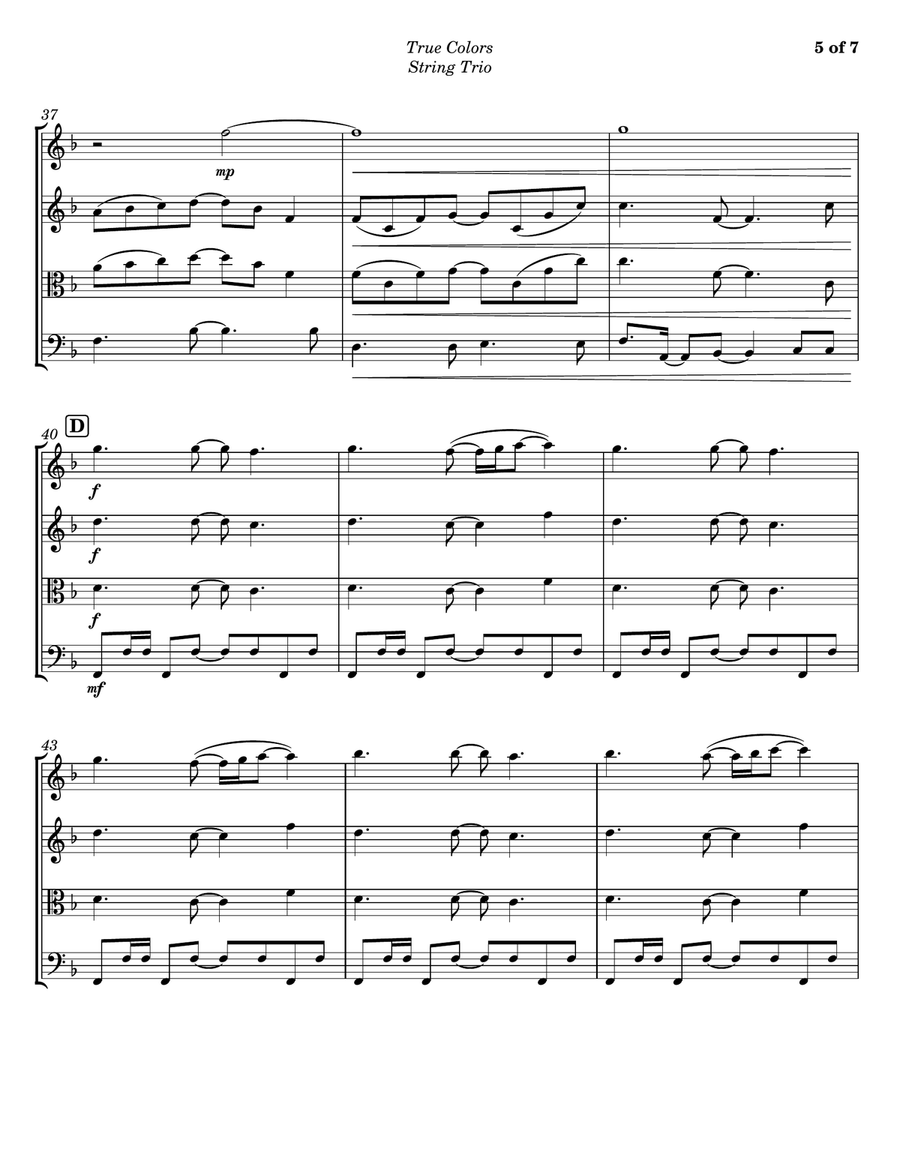 True Colors String Trio scores gallery preview page 5