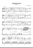 Amazing Grace ( for Piano Solo ) ( Intermediate level )