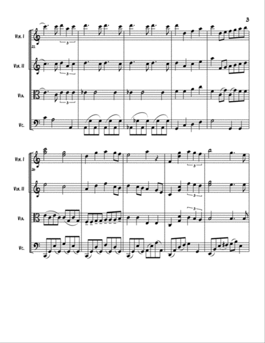 Born Free String Quartet scores gallery preview page 3