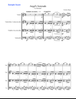 ANGEL'S SERENADE String Trio, Intermediate Level for 2 violins and cello or violin, viola and cello