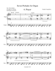 Seven Preludes for Organ, 6. Prayer