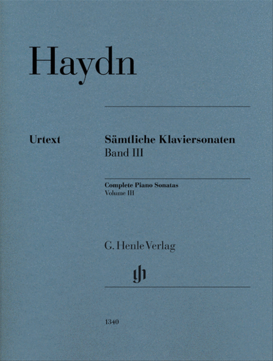 Complete Piano Sonatas, Volume III Piano Solo scores gallery preview page 1