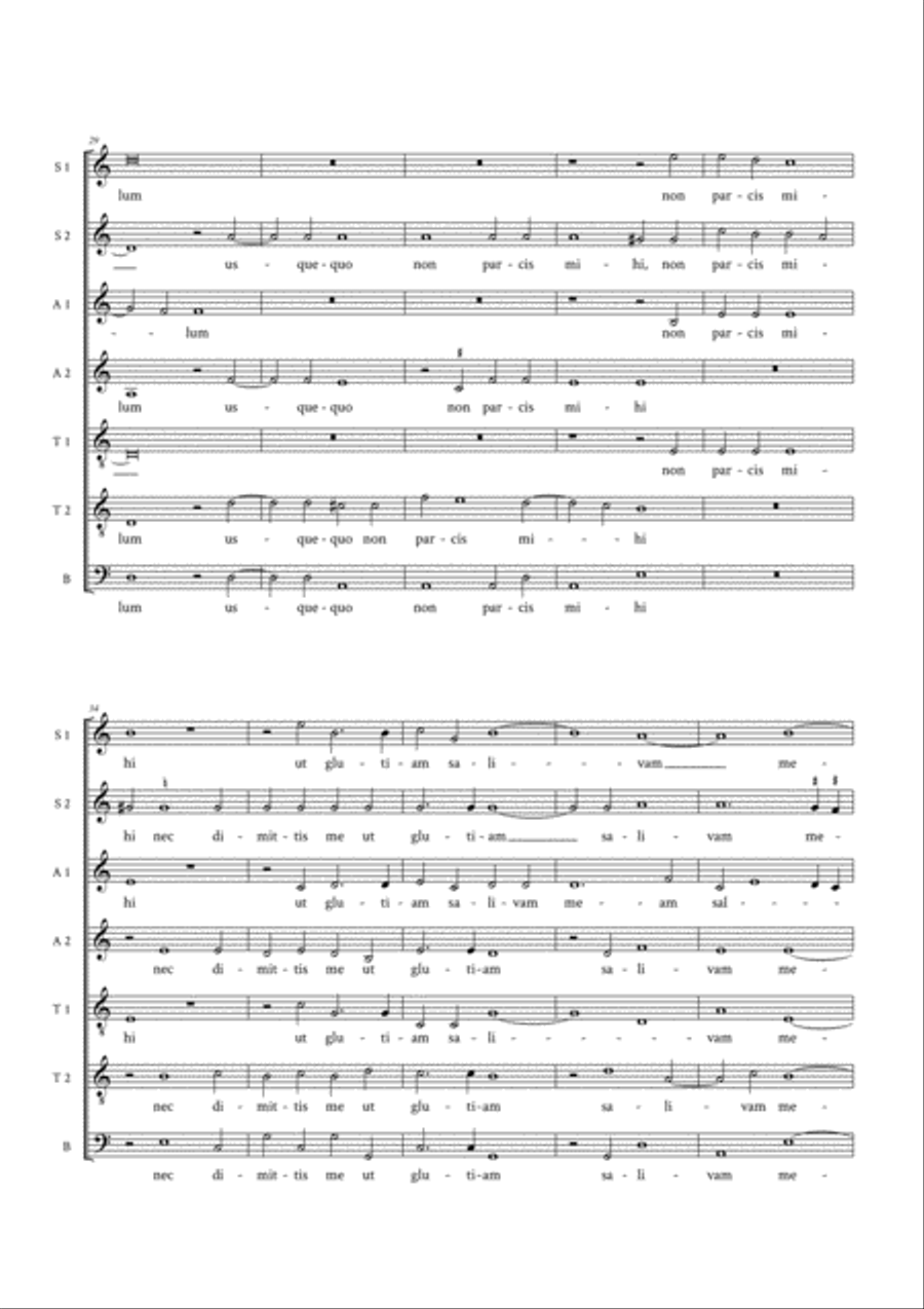 Parce mihi Domine Divisi scores gallery preview page 6