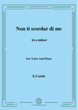 De Curtis-Non ti scordar di me in a minor