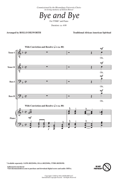 Bye And Bye (arr. Rollo Dilworth)