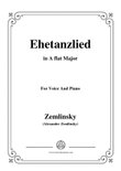 Zemlinsky-Ehetanzlied in A flat Major