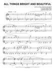 All Things Bright And Beautiful (arr. Phillip Keveren)
