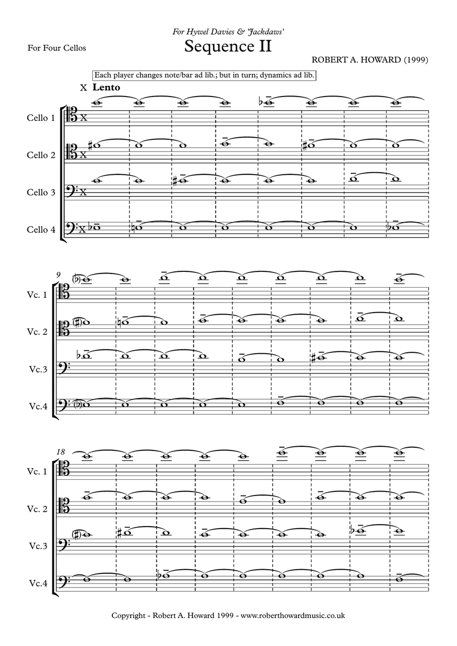 Sequence II (full playing score) Chamber Music scores gallery preview page 2