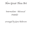 How Great Thou Art Advanced Piano Solo