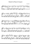 Rondo for Piano G major