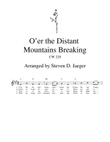 O'er the Distant Mountains Breaking - CW 220 - Bb Sax