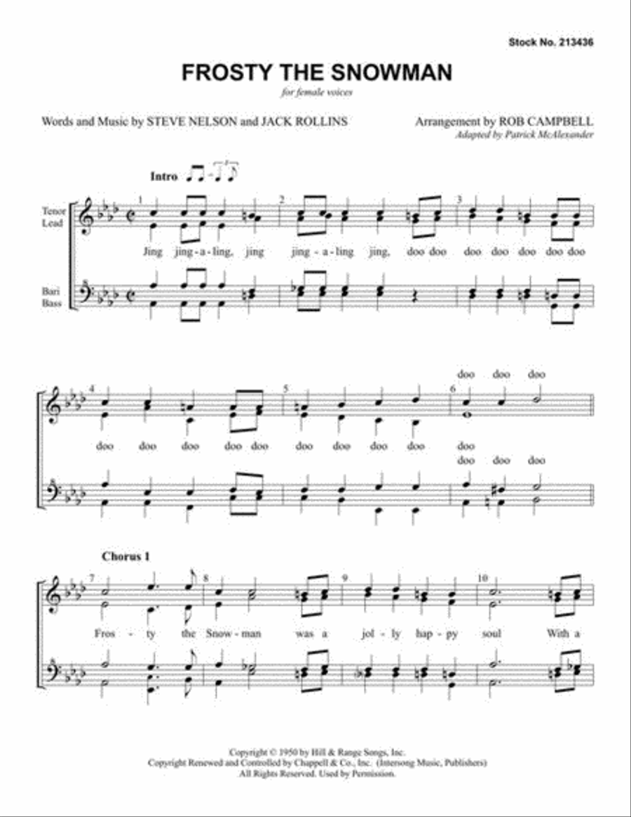 Frosty the Snowman Frosty the Snowman SSAA scores gallery preview page 3