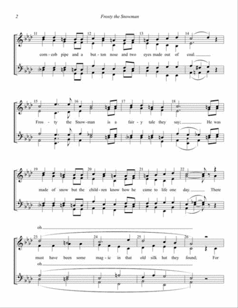 Frosty the Snowman Frosty the Snowman SSAA scores gallery preview page 4