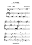 Mazurka from Three Polish Dances, Violin & Piano duet, intermediate level