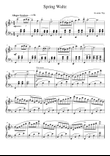 Spring Waltz - Piano