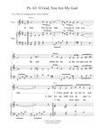 Ps. 63: O God, You Are My God
