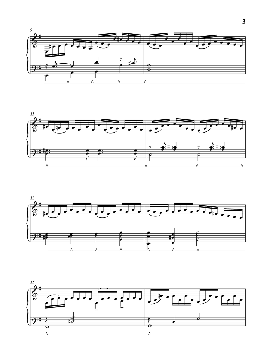 Prélude in G Major from Cello Suite No. 1 in G major, as played by Víkingur Ólafsson for Piano Piano Solo scores gallery preview page 4