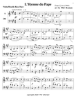 L'Hymne du Pape-Violin-Double Bass duet