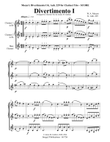 Mozart: Divertimento No. 1 for Clarinet Trio