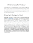 O Holy Night, carol, voice & guitar