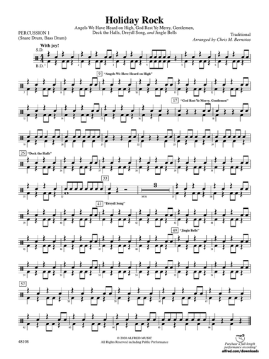 Holiday Rock: 1st Percussion