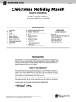 Christmas Holiday March: Score mini preview